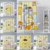 Cute Cartoon P-Pom Pom Purin Shower Curtain Waterproof Polyester Fabric Paint Colorful Bath Curtains Curtain With Hook
