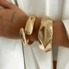 Ingemark Punk Unique Trend Gold Color Water Droplet Bangles Women Men Vintage Chunky Thick Bangle Banquet Party New Jewelry Gift