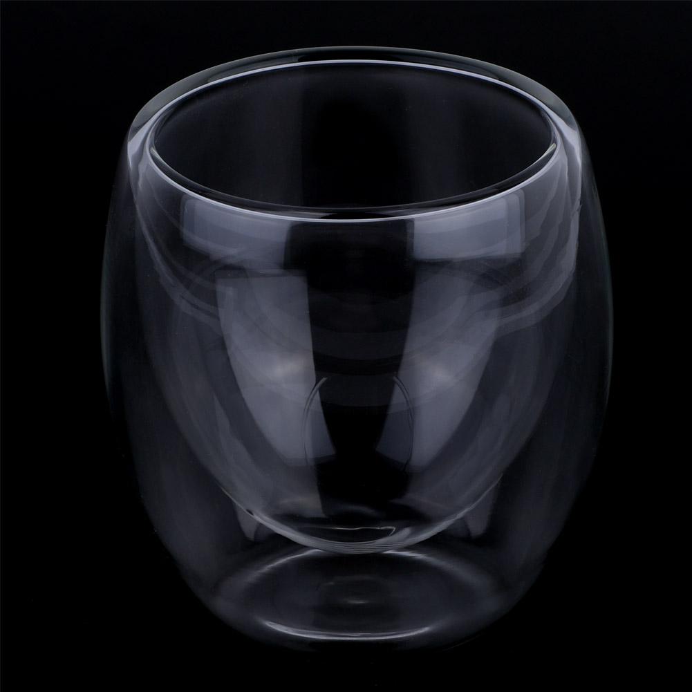 80ml Heat Resistant Double Layer Water Glass Bottle Cup Tea Coffee