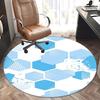 Soccer Ball Pattern,Hexagon Design Chair Mat Round Rug Office Carpet, Non Slip, Suitable for Living Rooms, Bedrooms Decor.1205584a