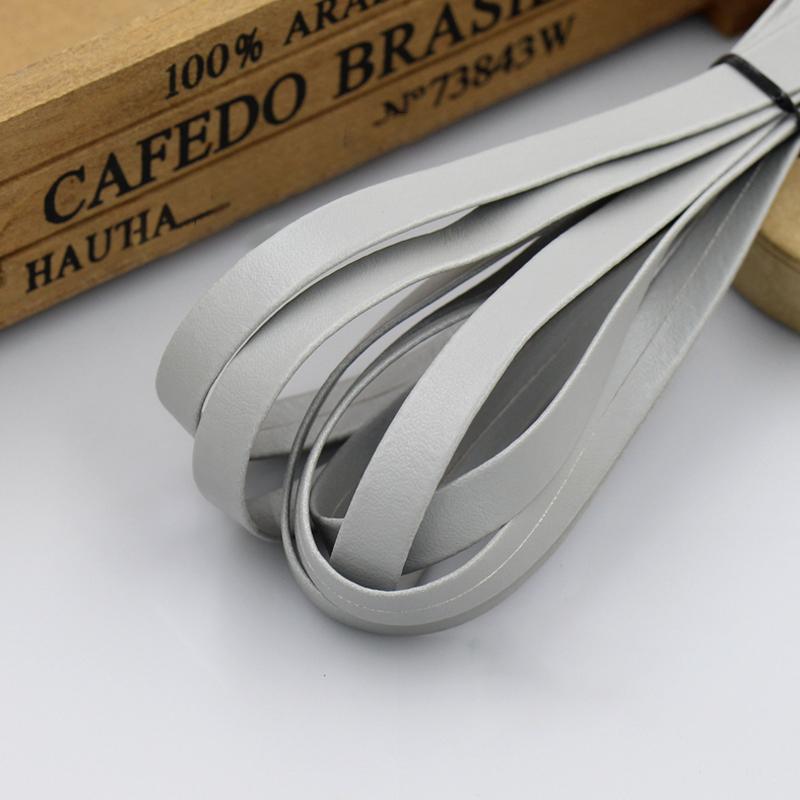 3 Metri Similpelle PU Nastro Sbieco 10mm Cucito Piping DIY Artigianato Patchwork Tappezzeria Tessile Nastro PU Guarnizione