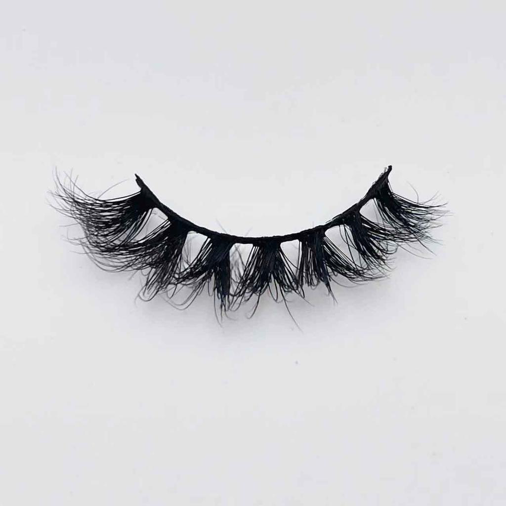 New Product 12mm Natural Mink Hair False Eyelashes European And American Eyelashes Hard Stem Short Eyelashes False Eyelashes