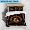 Neon Guitar Melody 3pcs Bedding,Including 1pc Duvet Cover And 2pcs Pillowcases Perfect for Christmas,Ideal for Bedroom, Dormitory
