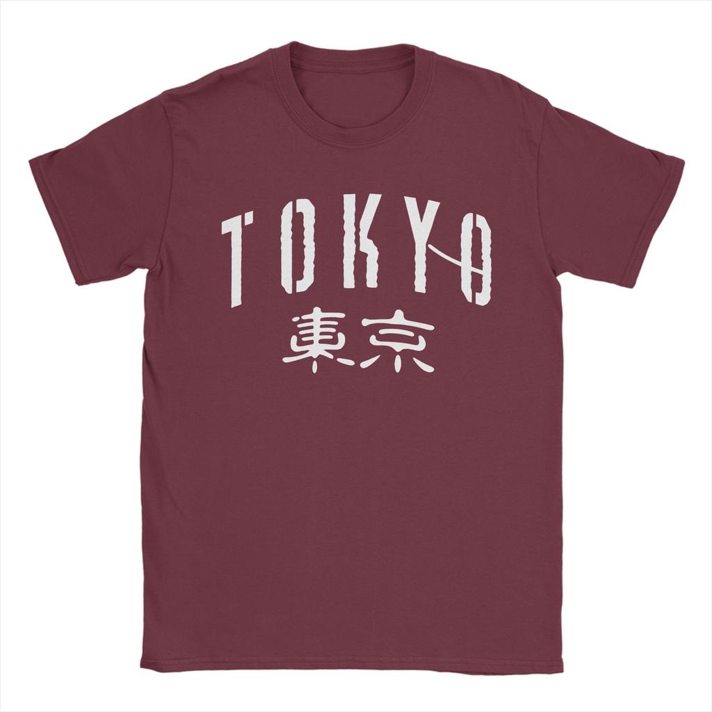 Tokyo  Japanese 100 Cotton TShirt For Mens Summer  Y2K Fun TShirts Breathable Hippie Tee Shirt Oversized Loose Tops