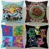 Classic Band Grateful Dead Cushion Cover Soft & Easy-Wash Pillow Case – Versatile for Couch, Bed, Travel and Office