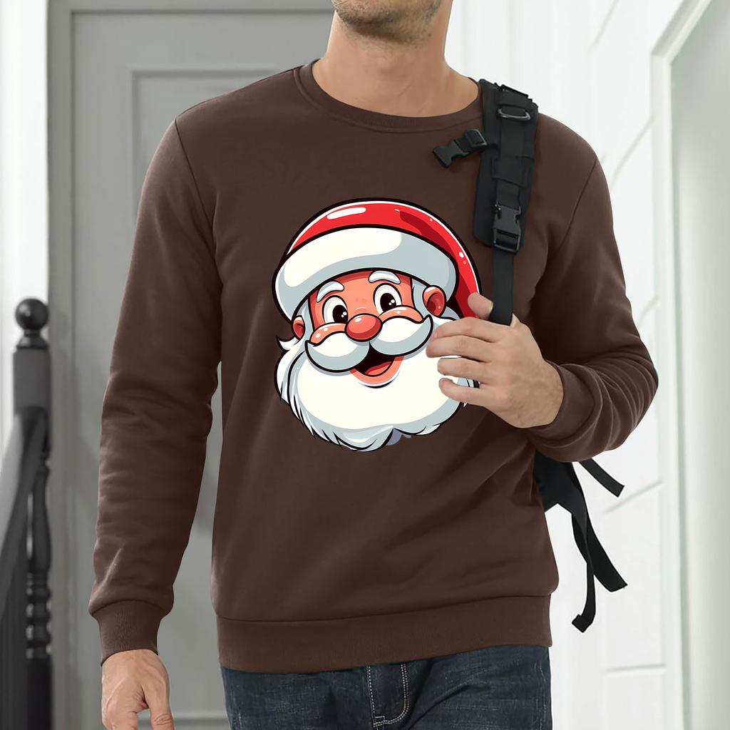 Men Sweatshirt Christmas Shirt Long Sleeve Funny Holdiay Crewneck Xmas Tops