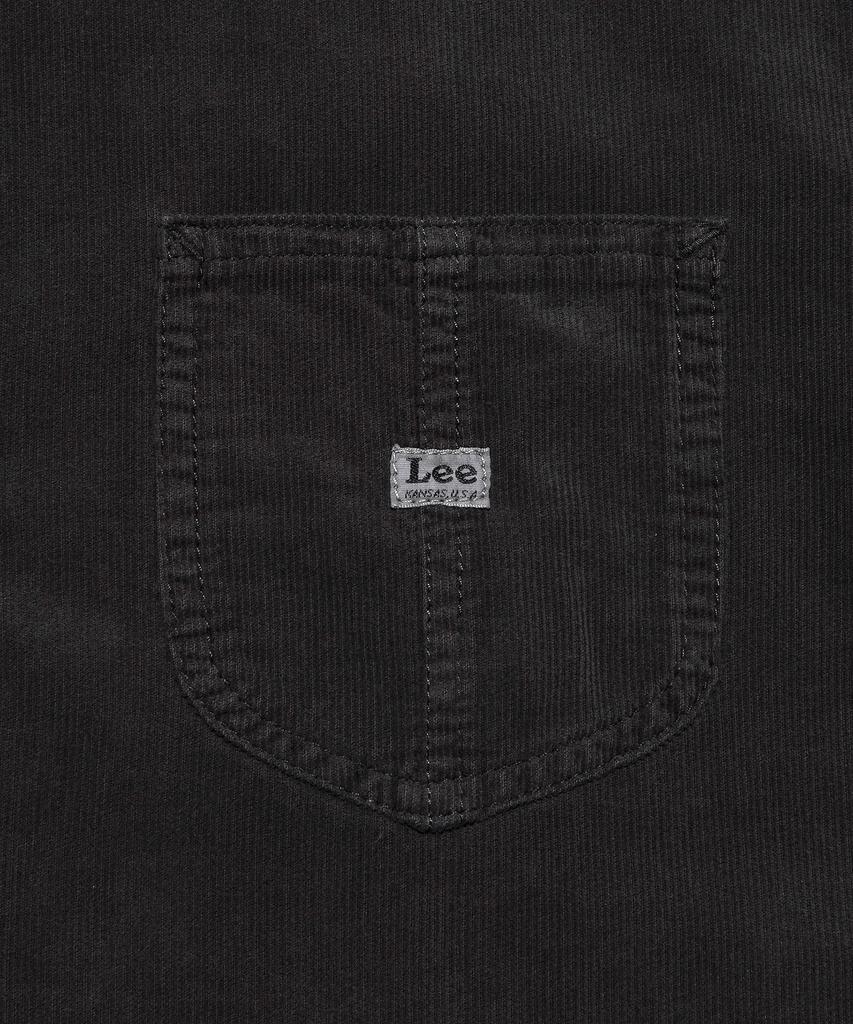 LEE Loco Pocket Dyed Corduroy Shirt Charcoal