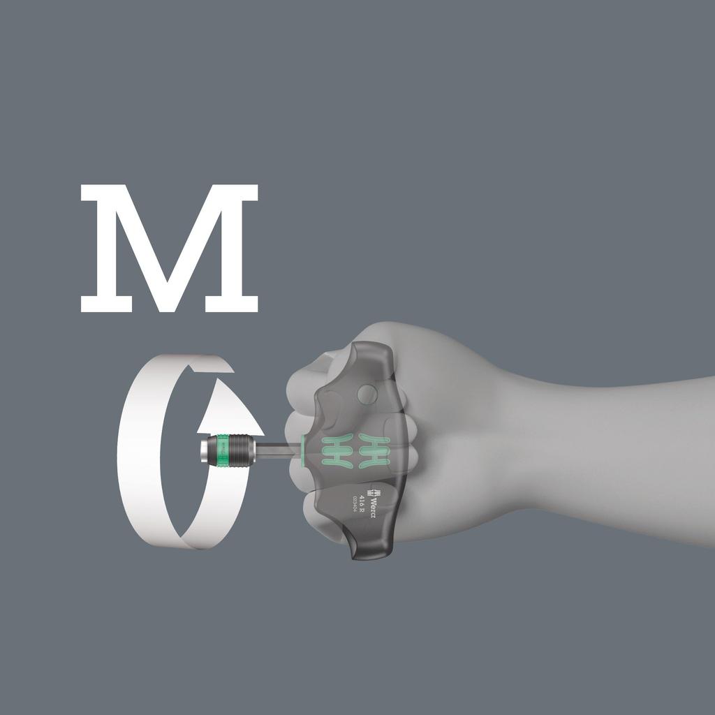 Wera 05023404001 Rapidadaptor 416 R Interchangeable X 45mm Imported from T-Shaped Screwdriver, 1/4" [Officially Japan]