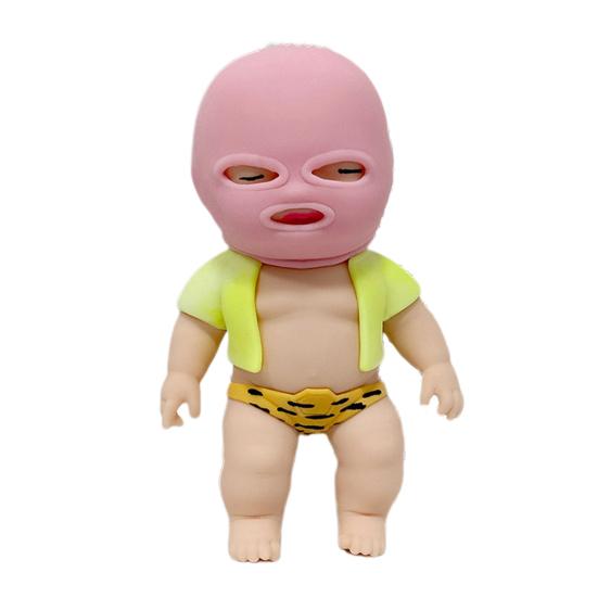 

Игрушка Bandit Pinch со съемным головным убором, одежда с медленным отскоком, TPR, снятие стресса, бандит, хлюпает, сенсорная игрушка для сдавливания, для детей, взрослых, подарок на день рождения розовый