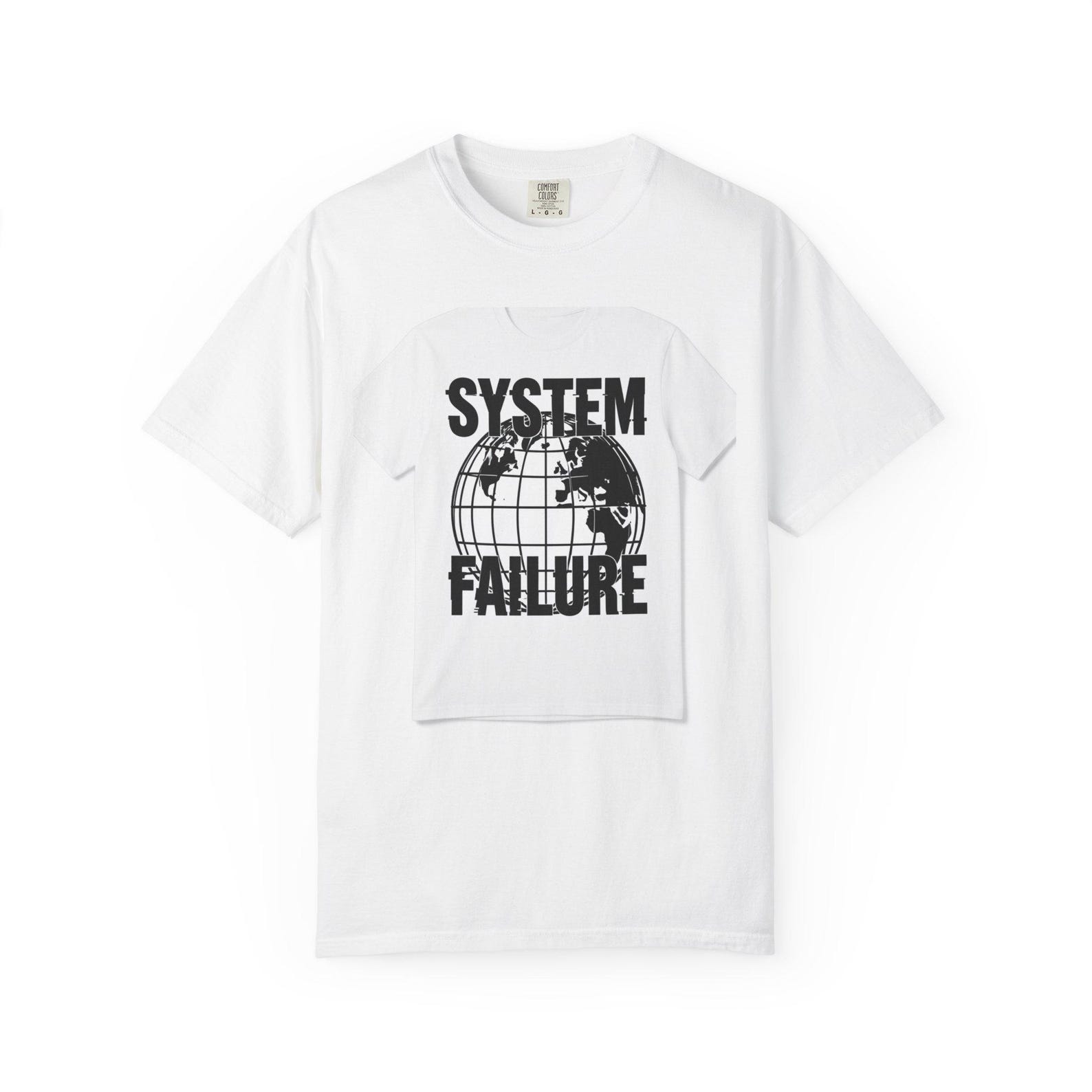 VeloArchive | SYSTEM FAILURE - Brutalist Streetwear Tee 4XL