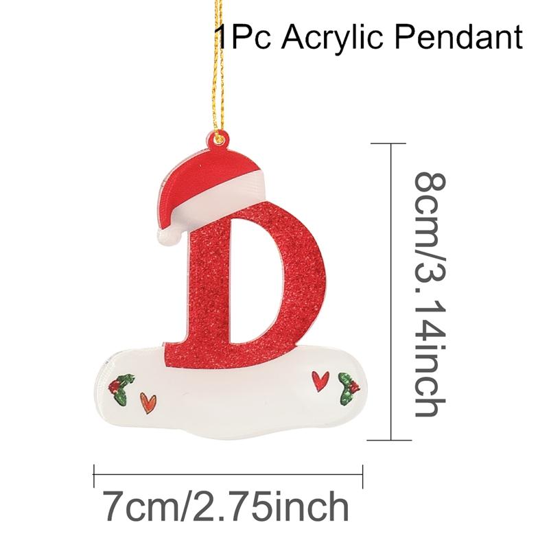 Christmas Acrylic Letter Pendant 2026 Merry Cristmas Decoration for Home Xmas Tree Hanging Ornaments Navidad Natal New Year 2026