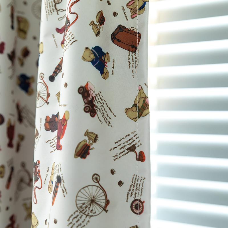 Outdoor Waterproof Blackout Curtains Balcony Blackout Curtains Waterproof And Oil-Proof Printed Curtains Finished Products