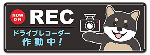 

Shiba Inu Black Shiba Slim NOW ON REC [Dash Cam in Operation] Car Magnet Sticker