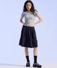 Moa Side Ruche Curve Tee (Gray)