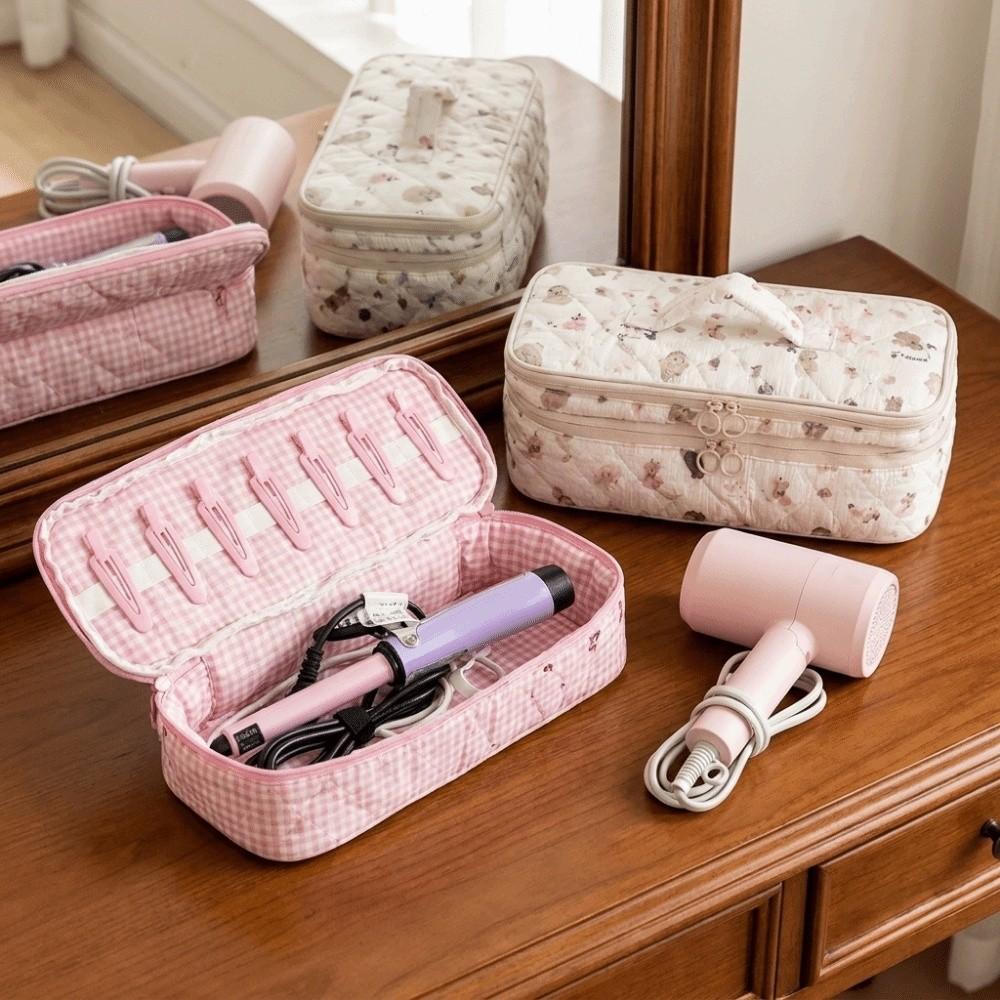 Large Capacity Double Layer Hair Dryer Bag Dust-proof Curling Iron Storage Bag Travel