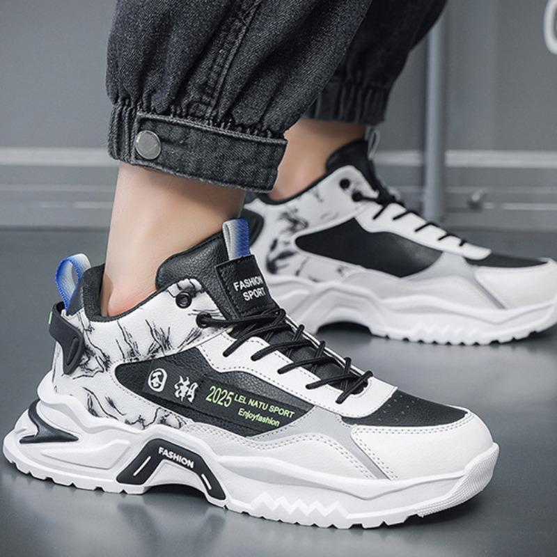 Fashion Men's Casual Sport Shoes Autumn Winter New Comfortable Warm Platform Walking Shoes Outdoor Non Slip Damping Running Shoe