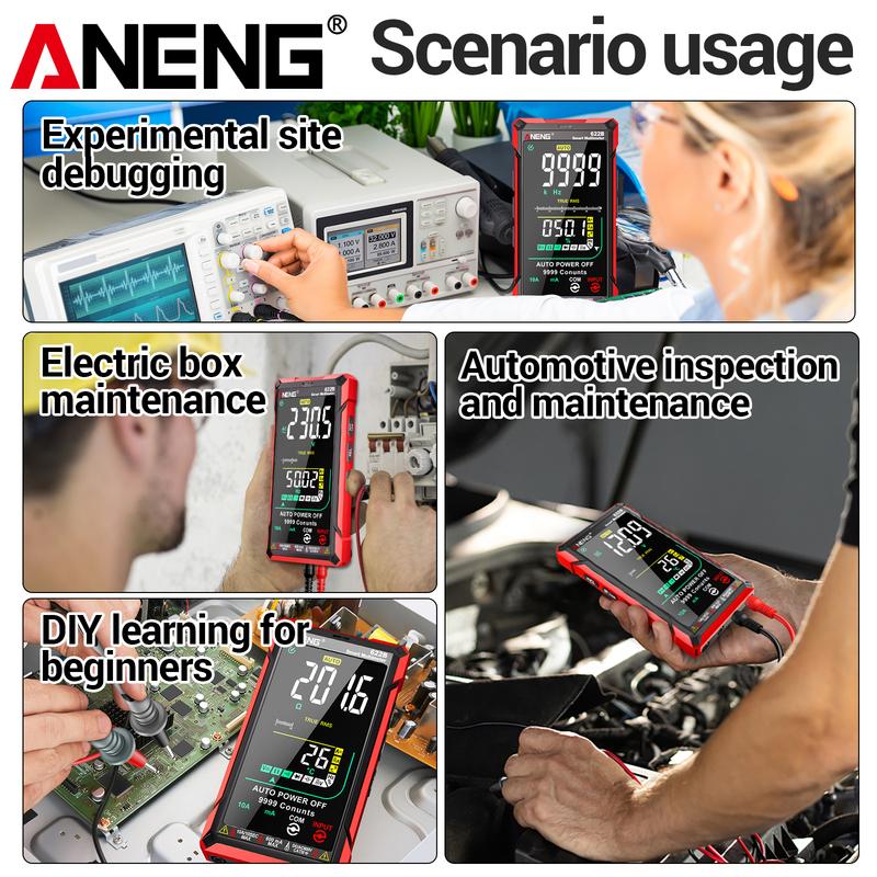 ANENG 622B Multi Functional Multimeter PT1005B Probe Wire Set Temperature Frequency Duty Cycle Detection and Maintenance Tool