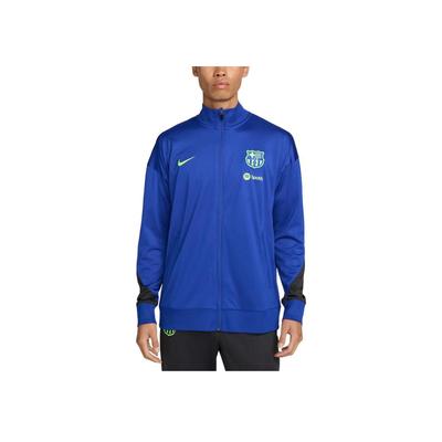 Dri-Fit FW24 F.C.. Barcelona Móda Pohodlná Měkká Sportovní Bunda Pánské Bundy Modrá FQ2472-418
