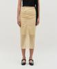 Kimjisu Sheer Shirring Slit Skirt _ Yellow