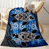 1pc Ocean Life Adventure Blanket Soft and Warm for Sofa Office Camping Travel Livingroom Great Gift for Friends and Family Comfortable