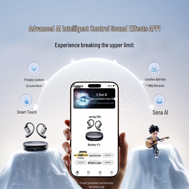 SANAG G3S Open-Ear Sports Bluetooth Headset