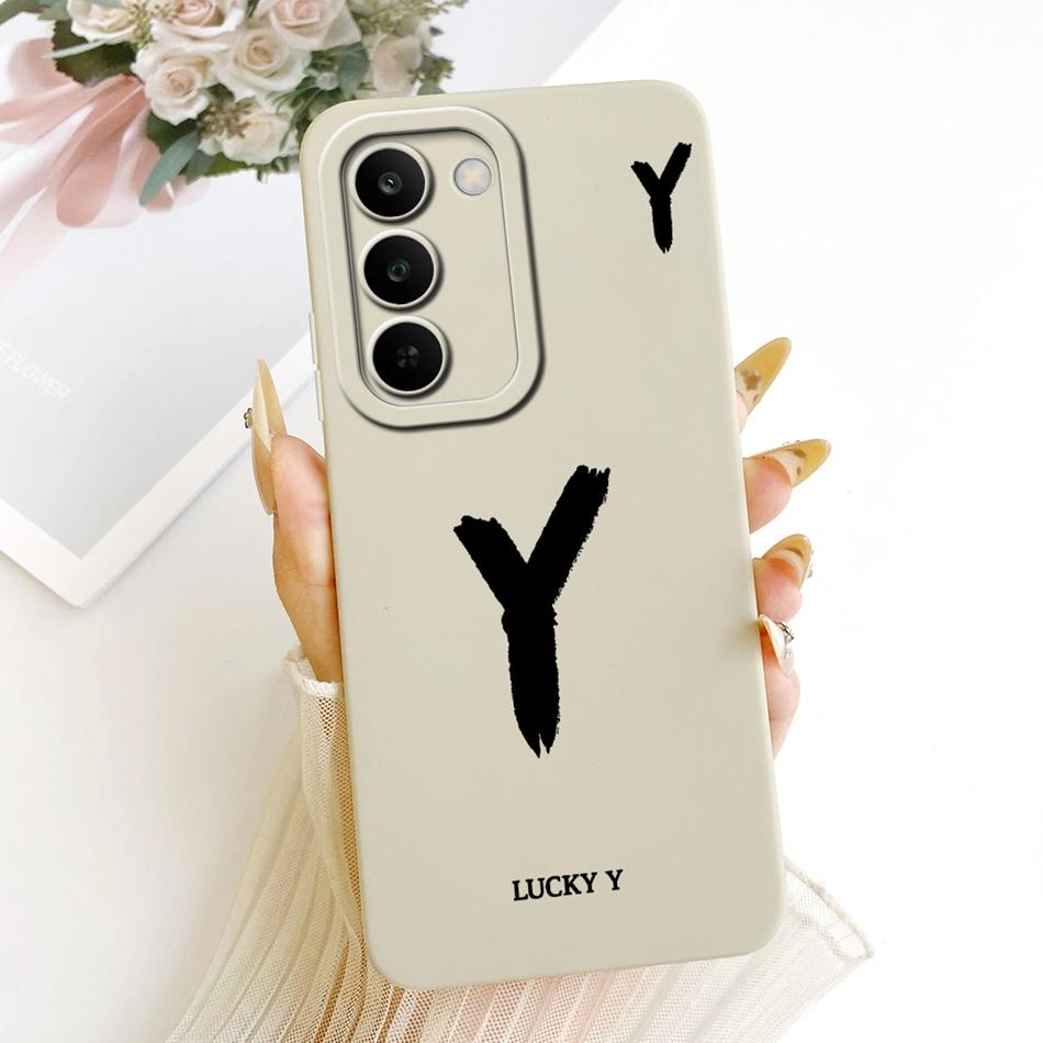 For Realme C83 Lucky Initial Letter Phone Case For Realme C83 C 83 5G Soft Silicone Cases Bumpers