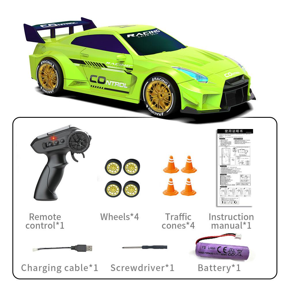 Non-Toxic Jjrc Q228 Remote Control Car Iridescent Rc Drift Racing Toy 2.4G Multiplayer Battle Mode Electric Stunt Vehicle For Kids Gifts