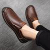 Men's Handmade Leather Shoes Casual Loafers Slip On Leather Flats Outdoor Walking Shoes