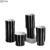 Black and White Stripe Ceramic Vase Flower Pots Decorative Flower Arrangement Desk Decoration Ornaments Crafts Floral Vases