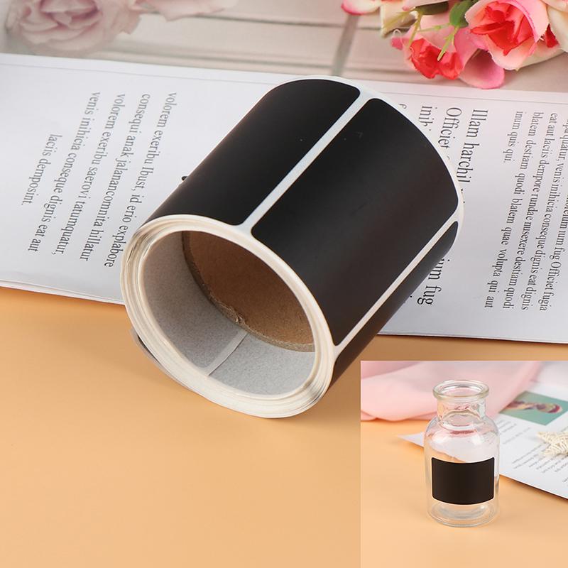 120Pcs/Roll Waterproof Sticker Kitchen Bottle Label Jam Jar Tag Blackboard Label