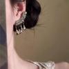 Light Luxury Vintage Chinese Style Water Drop Tassel Dangle Earrings For Women