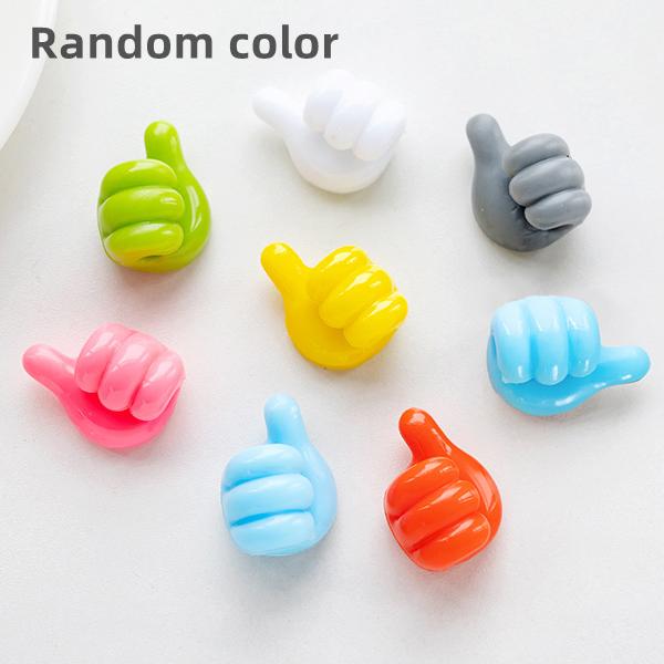 

Multifunctional Clip Holder Thumb Hooks Wire Organizer Wall Hooks Hanger Strong Wall Storage Holder For Kitchen Bathroom 8 pcs