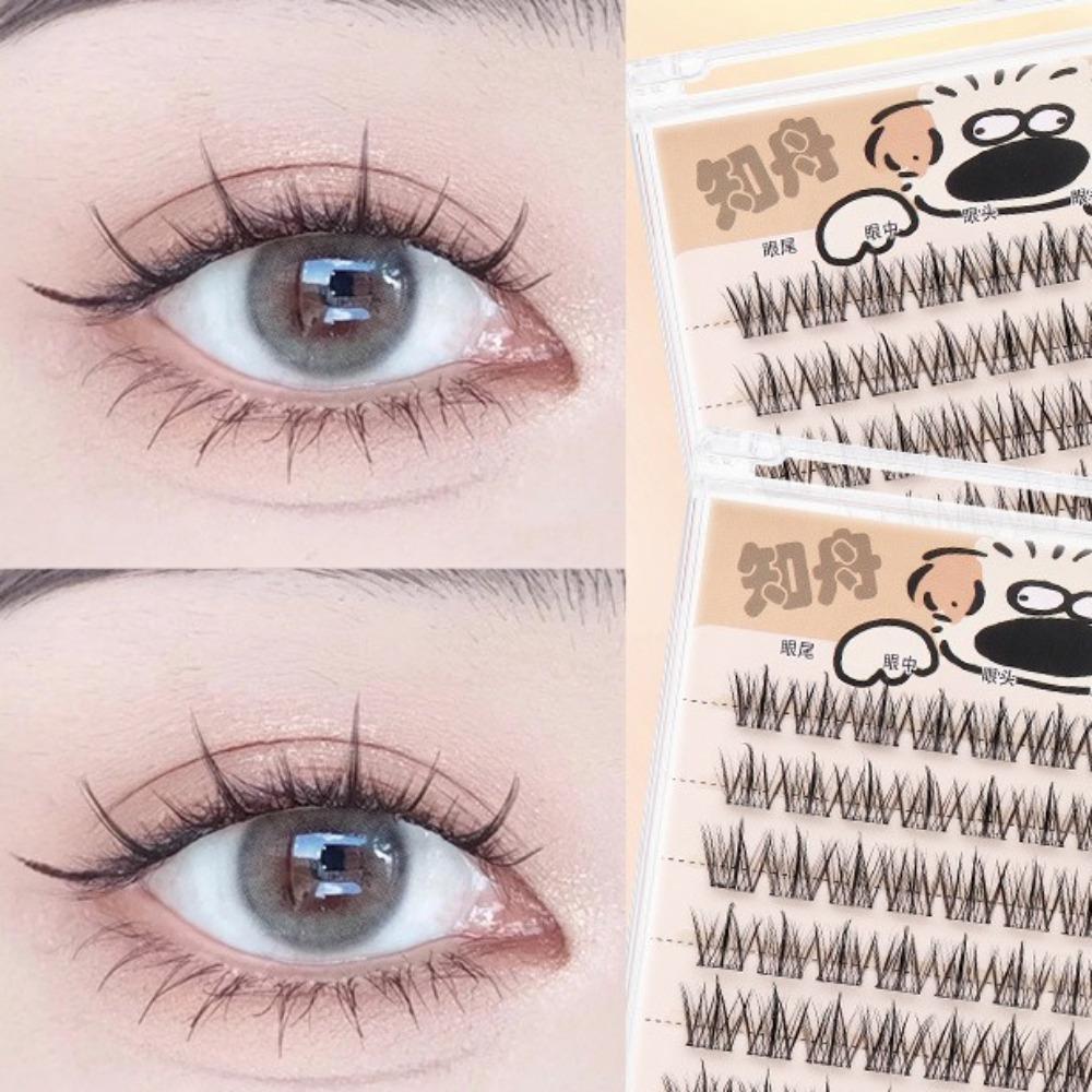 DIY Self-adhesive Lash Clusters Reusable False Eyelash Clusters Cute Adhesive False Eyelashes  Lady