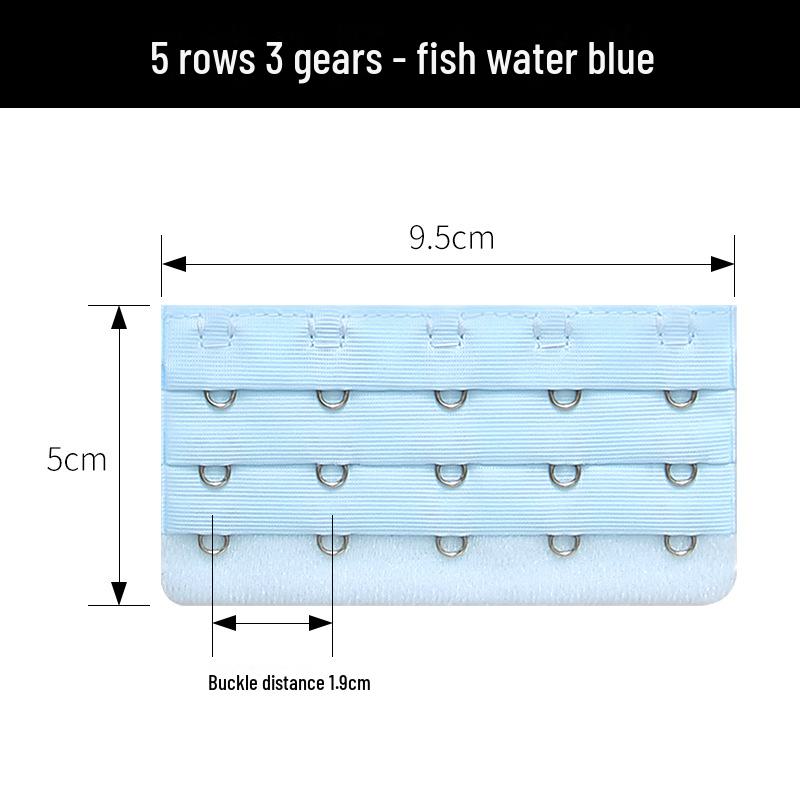 5-Row Bra Extension with 3 Hooks - Bra Strap Extension for Comfortable Fit and Growth, Underwear Accessory