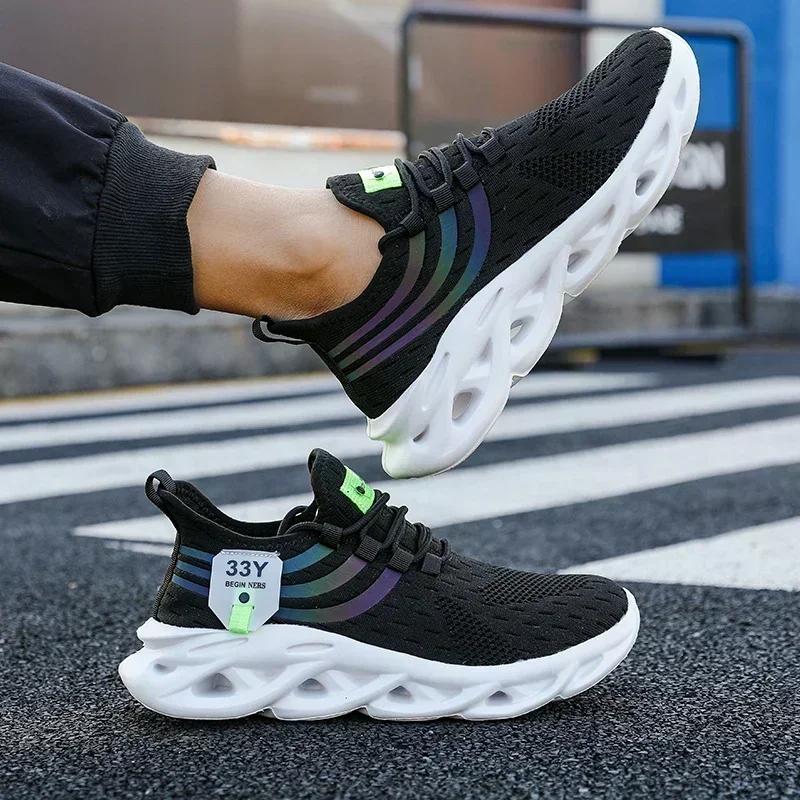Men's Casual Sports Shoes Breathable Lightweight Outdoor Sports Shoes Jogging Tennis Fashionable Walking Men's Shoes Trainer Men