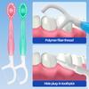 1-Pack Foldable Dental Floss Toothbrush Portable And Compact For Travel
