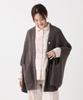 Afternoon Tea Living Waffle Knit Dark Top Cardigan, Gray, Pajama/Loungewear