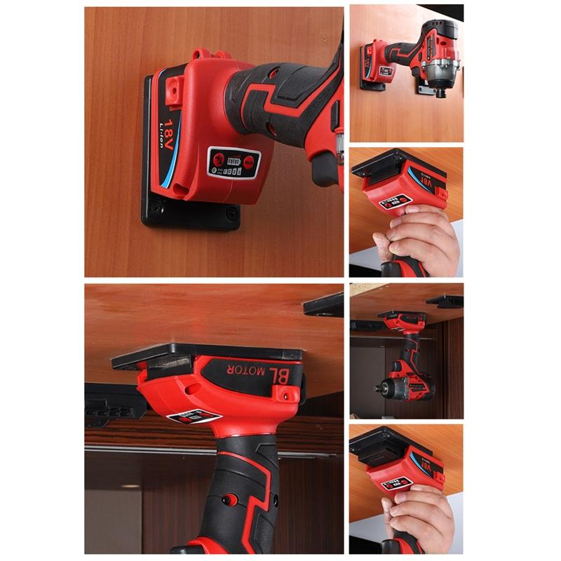 5 Pieces/set Electric Tool Screwdriver Wrench Base Snap for Miwaqi 14.4-18v Lithium Battery Wall Mount