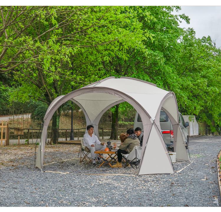 Dome Canopy Tent: Multi-Person Sunshade, Weather Protection, Portable for Outdoor Camping.
