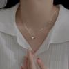 Heart-Shaped Clavicle Necklace: Elegant Design with Gentle Luxury for Women 2024
