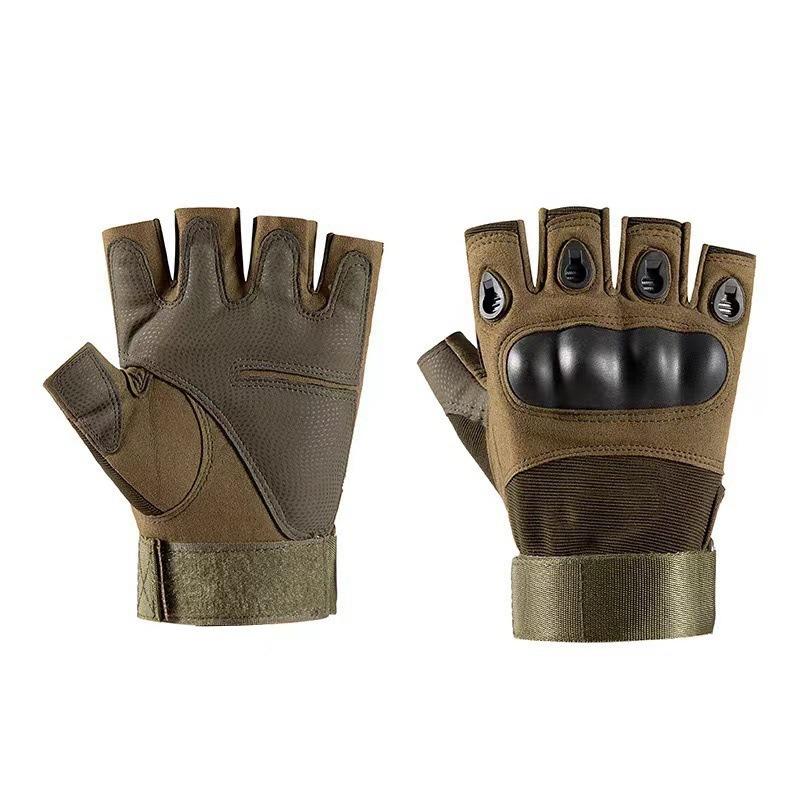 Tactical Half Finger Gloves Sports Fitness Training Motorcycle Climbing Outdoor Riding Gloves Mountaineering Anti Slip and Wear Resistant