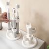 2Pcs 4 Holes Rotating Toothbrush Holder Funny Toothbrush Storage Rack  Bathroom Storage