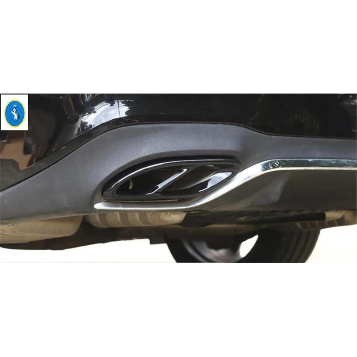 Exhaust Pipe Tail Cover Rear Exhaust Muffler End Pipe Decoration Trim For Mercedes-Benz GLC X253 Glc300 2016 - Accessories