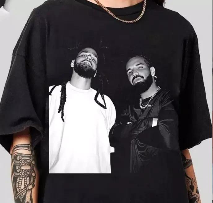 SALE Drake And J Cole Shirt, It's All a Blur Tour 2024 Shirt