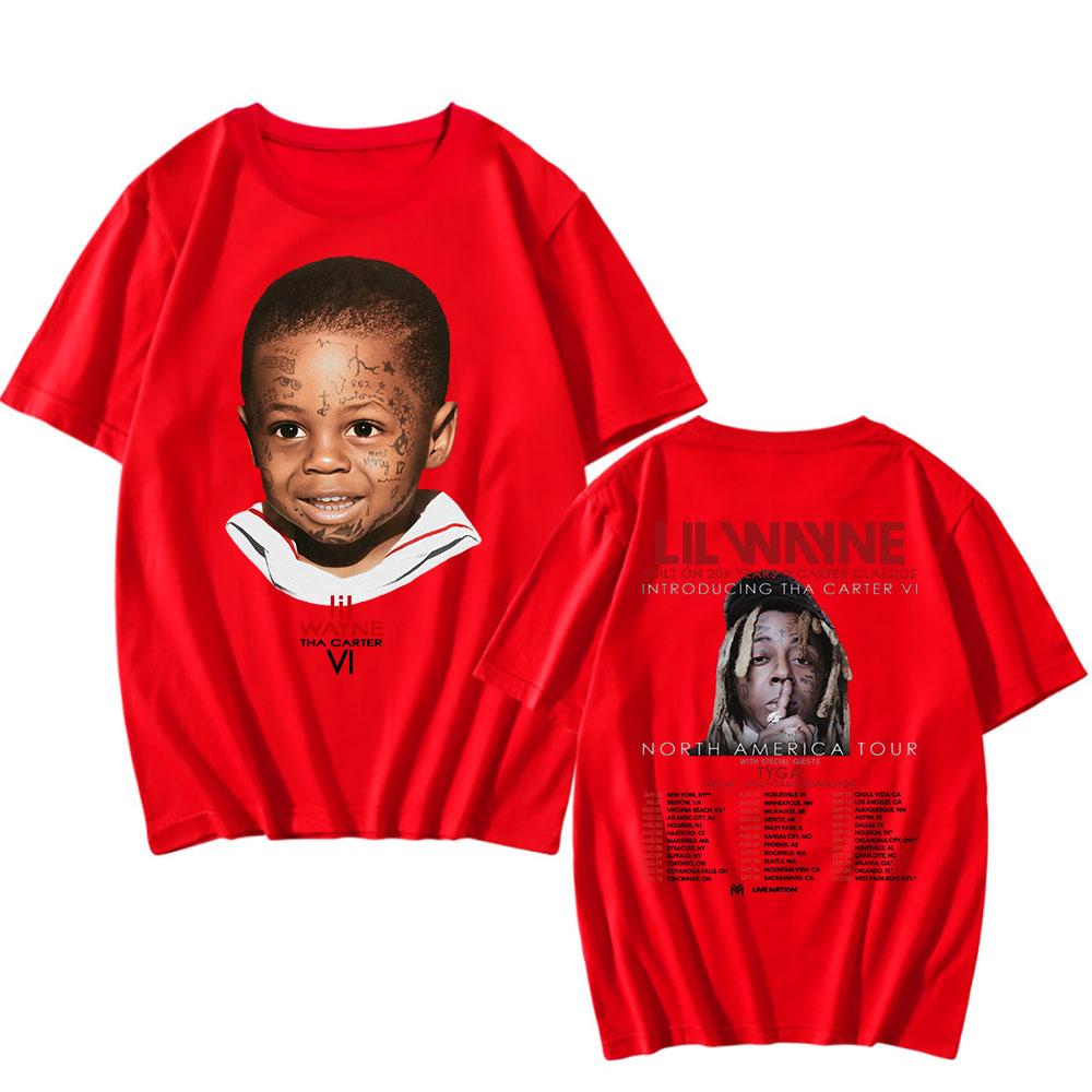 

Lil Wayne Tha Carter VI Tour T-shirt 2025 NEW Album Printing Tshirts Summer Male Loose T Shirt Men Women Clothing Unisex Summer 4XL