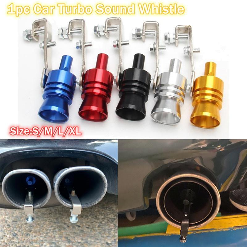 Universal Turbo Sound Whistle For Exhaust - Aluminum Blow Off Valve Simulator (XL-Black)