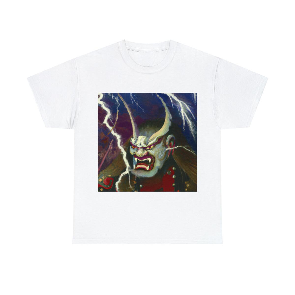 T Shirt Unisex Adult Oni Mask Devil Samurai Retro Style Japanese Scary Graphic S разноцветный