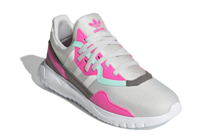 Adidas Originals Flex Collection Abrasion Resistant Breathable Low top Kids Lifestyle Shoes Gray Pink FX5320