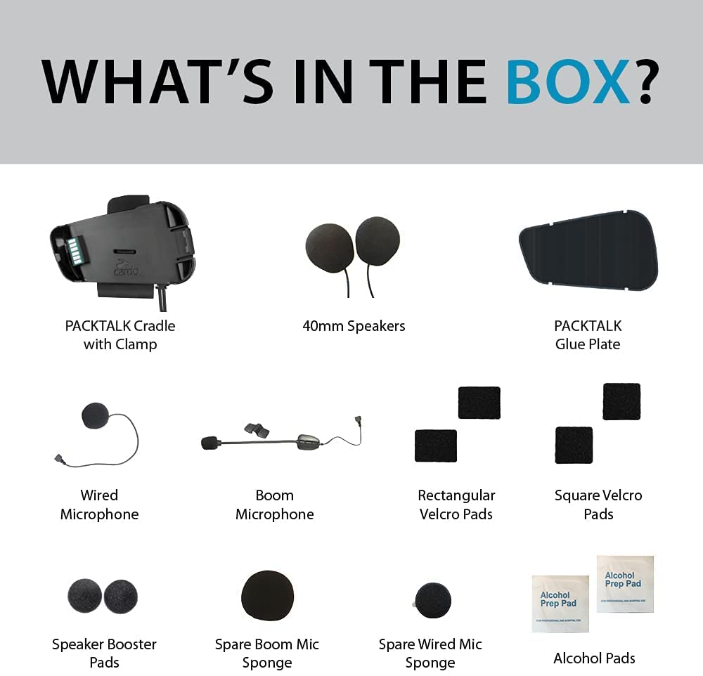 CARDO SRAK0033 PACKTALK Audio & Microphone Kit