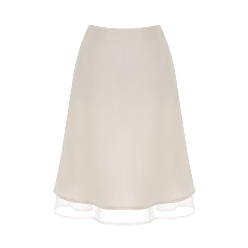 TVIEW Hidden Banding Silky Layered Skirt_V6A-Csk027